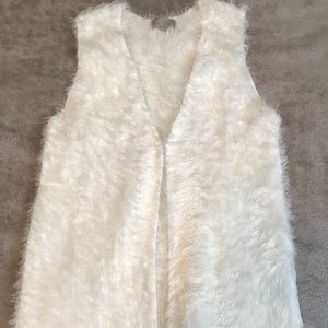 Joan Vass Fuzzy Vest Sz M
